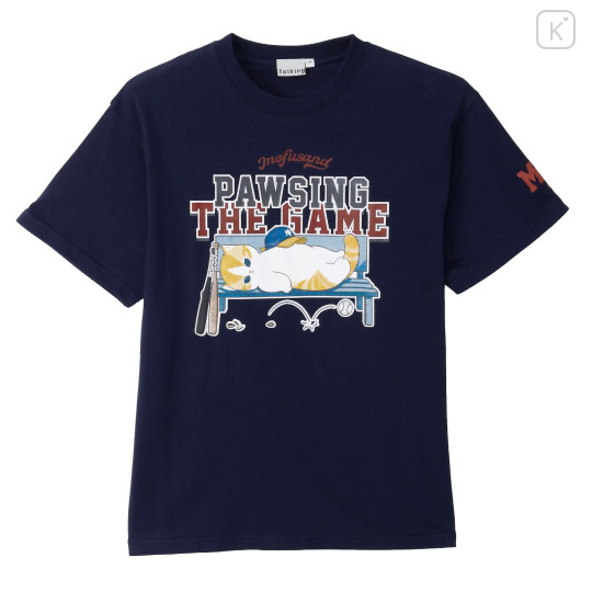 Japan Mofusand T-Shirt (M) - Pawsing The Game Navy - 1