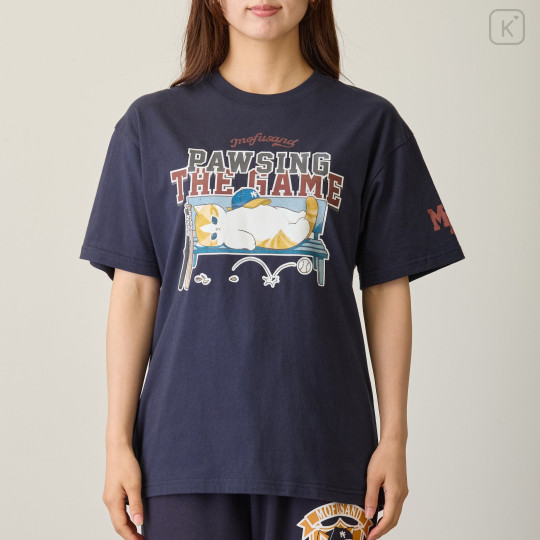 Japan Mofusand T-Shirt (M) - Pawsing The Game Navy - 4