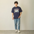 Japan Mofusand T-Shirt (L) - Pawsing The Game Navy - 8