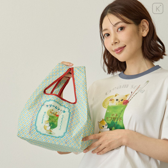 Japan Mofusand Eco Bag - Cream Soda Mint - 3