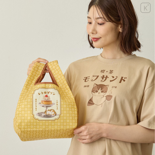 Japan Mofusand Eco Bag - Retro Pudding Yellow - 3