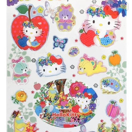 Japan Kayo Horaguchi × Sanrio Clear Candy Seal - Hello Kitty - 2