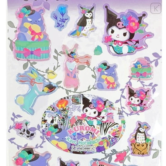 Japan Kayo Horaguchi × Sanrio Clear Candy Seal - Kuromi - 2