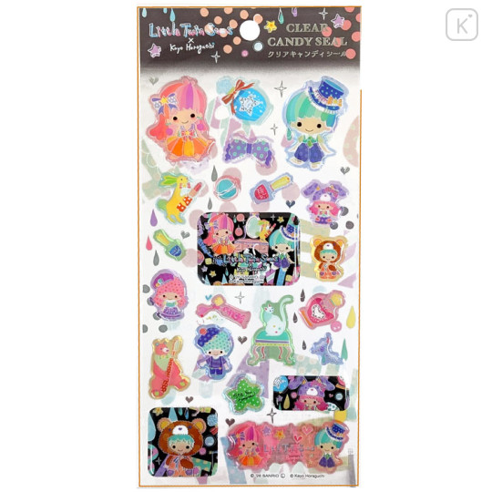 Japan Kayo Horaguchi × Sanrio Clear Candy Seal - Little Twin Stars - 1