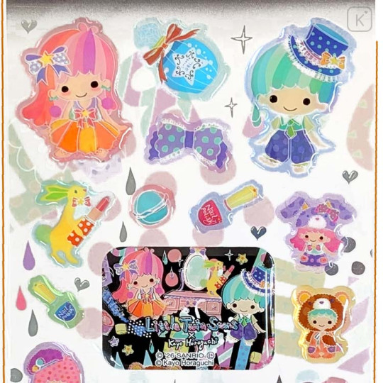 Japan Kayo Horaguchi × Sanrio Clear Candy Seal - Little Twin Stars - 2