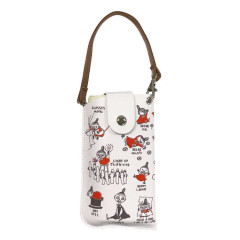 Japan Moomin Flat Glasses Case with Belt Strap - Little My : Arekore