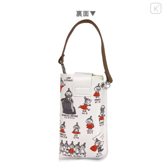 Japan Moomin Flat Glasses Case with Belt Strap - Little My : Arekore - 2
