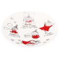 Japan Moomin Small Plate - Little My : Arekore Laughing - 2