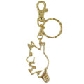 Japan Moomin Gold Keychain - Moomintroll - 1