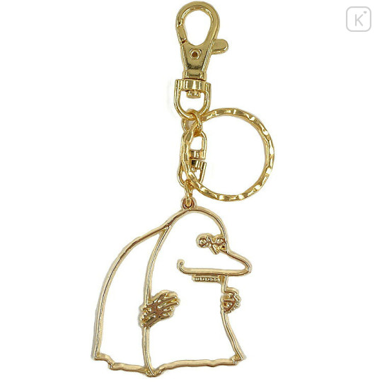 Japan Moomin Gold Keychain - Moomin : The Groke - 1