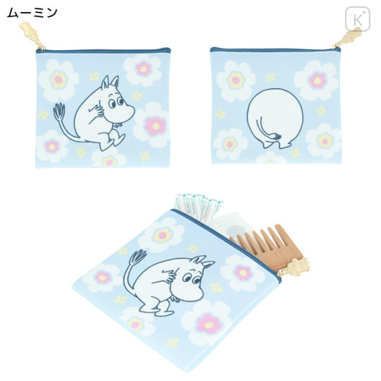 Japan Moomin Flat Pouch - Moomintroll - 2