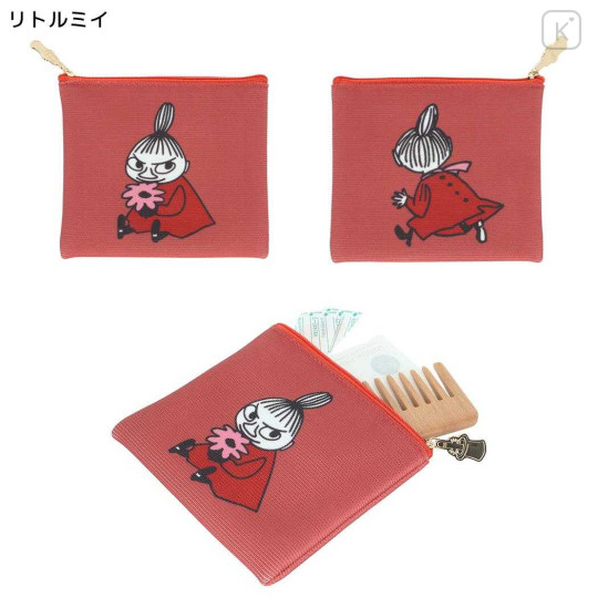 Japan Moomin Flat Pouch - Little My - 2