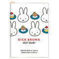 Japan Miffy A6 Planner Monthly & Weekly Schedule Book - Miffy : White 2027 - 1