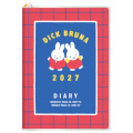 Japan Miffy A6 Planner Monthly & Weekly Schedule Book - Miffy : Red 2027 - 1