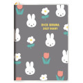 Japan Miffy A6 Planner Monthly & Weekly Schedule Book - Miffy : Gray 2027 - 1