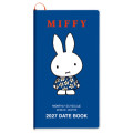 Japan Miffy Slim Planner Monthly Schedule Book - Miffy : Gray 2027 - 1