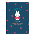 Japan Miffy A5 Planner Monthly Schedule Book - Miffy : Blue 2027 - 1