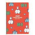Japan Miffy A5 Planner Monthly Schedule Book - Miffy : Red 2027 - 1