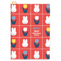Japan Miffy B6 Planner Monthly & Weekly Schedule Book - Miffy : Red 2027 - 1