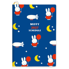 Japan Miffy B6 Planner Monthly & Block Type Weekly Schedule Book - Miffy : Blue 2027