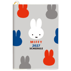 Japan Miffy B6 Planner Monthly & Block Type Weekly Schedule Book - Miffy : Gray 2027