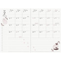 Japan A6 Planner Monthly Schedule Book - Die-Cut Cat Gray 2027 - 4