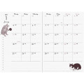 Japan A6 Planner Monthly Schedule Book - Die-Cut Cat Black 2027 - 3