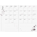 Japan A6 Planner Monthly Schedule Book - Die-Cut Cat Black 2027 - 4
