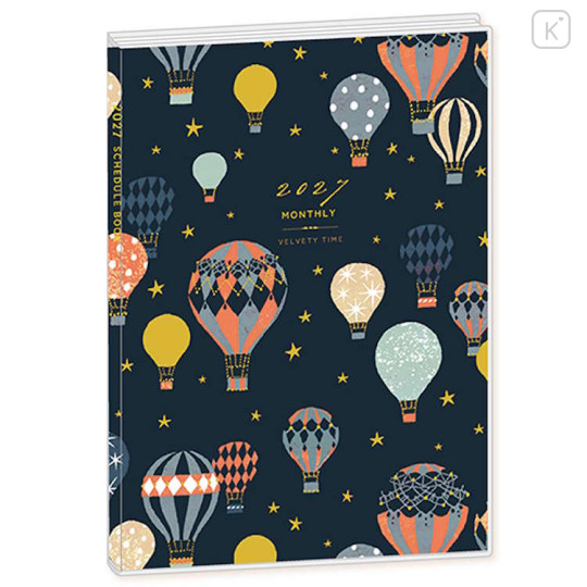 Japan Tomoko Hayashi A6 Planner Monthly Schedule Book - Balloon 2027 - 1