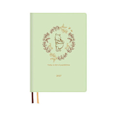 Japan Disney B6 Planner Weekly Schedule Book - Pooh : Mint 2027