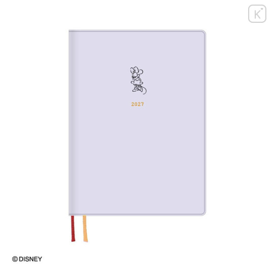 Japan Disney B6 Planner Weekly Schedule Book - Mickey & Minnie : Purple 2027 - 1
