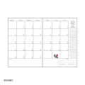Japan Disney B6 Planner Weekly Schedule Book - Mickey & Minnie : Purple 2027 - 2