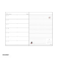 Japan Disney B6 Planner Weekly Schedule Book - Mickey & Minnie : Purple 2027 - 3
