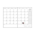 Japan Disney B6 Planner Weekly Schedule Book - Mickey & Minnie : Black 2027 - 2