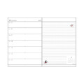 Japan Disney B6 Planner Weekly Schedule Book - Mickey & Minnie : Black 2027 - 3