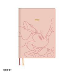 Japan Disney B6 Planner Weekly Schedule Book - Mickey & Minnie : Pink 2027