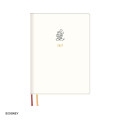 Japan Disney B6 Planner Weekly Schedule Book - Mickey & Minnie : White 2027 - 1