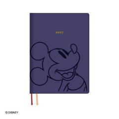 Japan Disney B6 Planner Weekly Schedule Book - Mickey & Minnie : Navy 2027