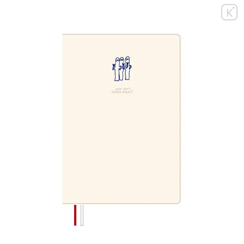 Japan Moomin B6 Planner Monthly & Weekly Schedule Book - Hattifatteners : Ivory 2027 - 1