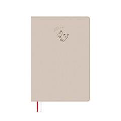 Japan Moomin B6 Planner Monthly & Weekly Schedule Book - Moomintroll : Gray 2027