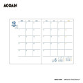 Japan Moomin A6 Planner Monthly Schedule Book - Moomin : Brown 2027 - 2