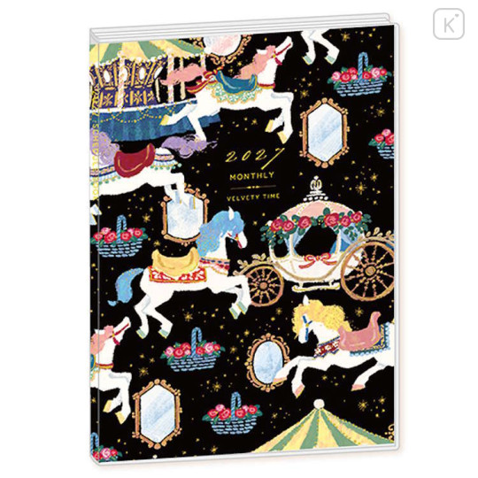 Japan Tomoko Hayashi A6 Planner Monthly Schedule Book - Merry-Go-Round 2027 - 1