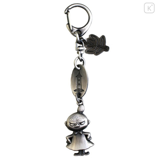 Japan Moomin Diecast Silver Charm Keyring - Little My - 1
