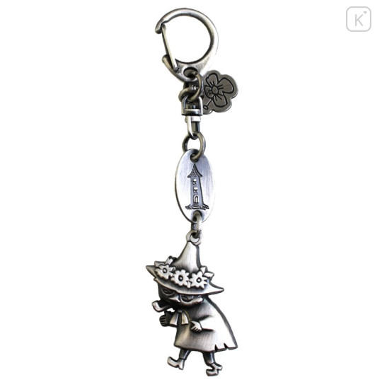 Japan Moomin Diecast Silver Charm Keyring - Snufkin - 1