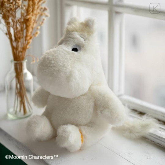 Japan Moomin Fuwakuta Fluffy Plush Toy - Moomintroll - 1