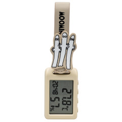Japan Moomin Digital Clock & Temperature & Humidity Watch - Hattifatteners : Beige