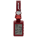 Japan Moomin Digital Clock & Temperature & Humidity Watch - Little My : Red - 1