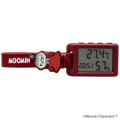 Japan Moomin Digital Clock & Temperature & Humidity Watch - Little My : Red - 2