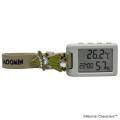Japan Moomin Digital Clock & Temperature & Humidity Watch - Snufkin : Gray - 2