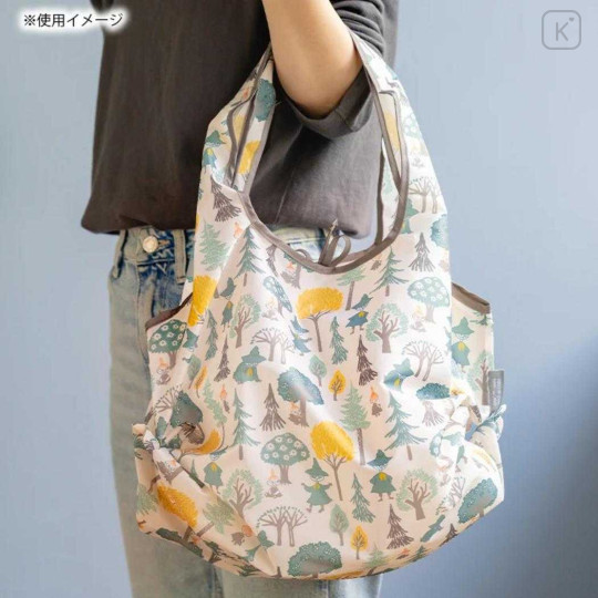 Japan Moomin Eco Shopping Bag - Snufkin : Beige - 2